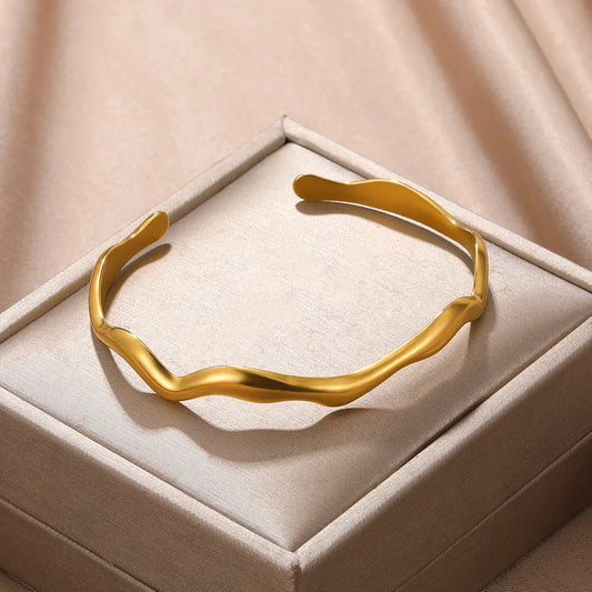 Golden Wave Cuff